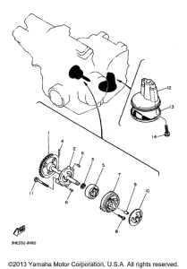 FZR600RJ Масляный насос