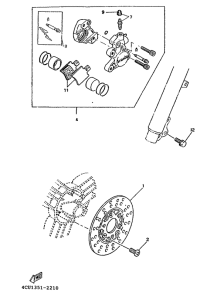 YE80 Передний тормоз