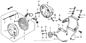 CM200 Headlight 81-82
