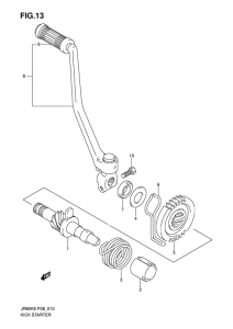 JR80 Ножной стартер
