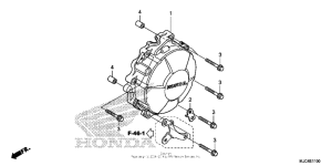 CBR600RR (ABS) Крышка генератора