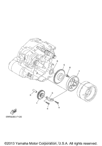 TTR125EY Муфта стартера