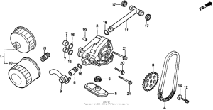 VT750C Масляный насос