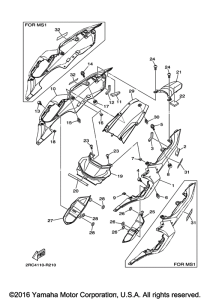 FZ07 Боковые обтекатели