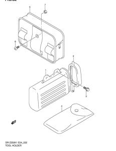 DR-Z250 Держатель для инструментов