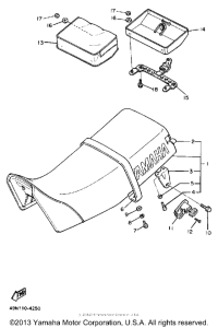 XT600W Сиденье