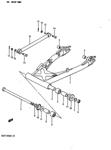 GSX1100 Маятник задний