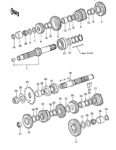 KZ1000 Трансмиссия
