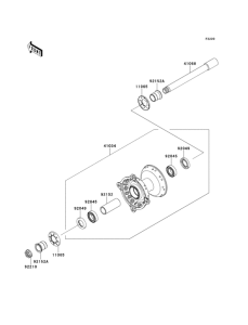  Переднее колесо