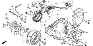 CD250 Left crankcase cover /  generator