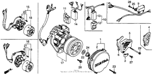 CR250R Крышка картера левая