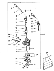 YQ50 Карбюратор