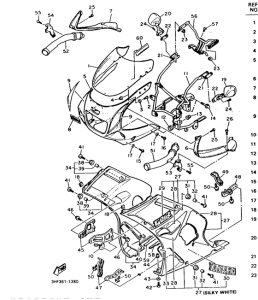 FZR600 Обтекатель 1