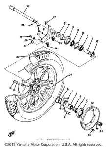 XS850G Переднее колесо