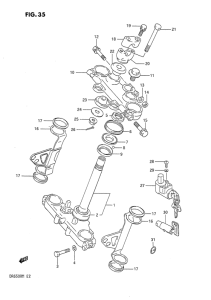 DR650 Траверса нижняя