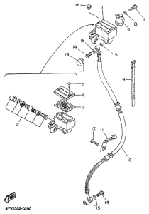 TZR50 Главный тормозной цилиндр