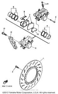 FZ600TC Задний суппорт