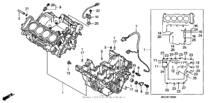 CB900F Картер двигателя