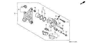 XL600V Rr. brake master cylinder