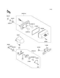 ZG1000 Taillight unit ass`y