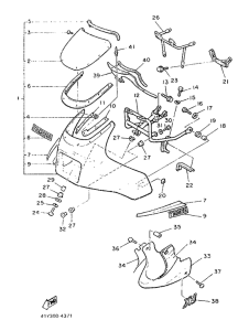 XJ900F Обтекатель 1