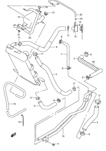 AN250 Радиатор hose