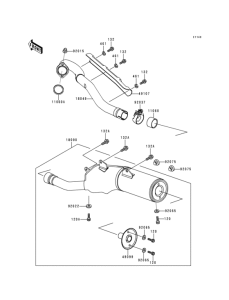KLX300R Глушитель