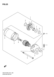 GSX-R1000 Стартерный мотор