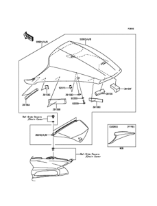 ZX1400 Accessory(Single Seat Cover)