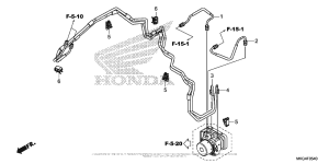 CMX500 (ABS) Brake Pipe