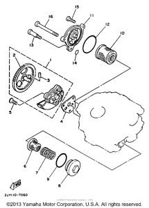 TW200UC Масляный насос