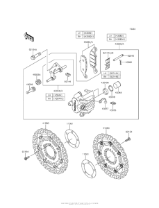 ER650 Передний тормоз