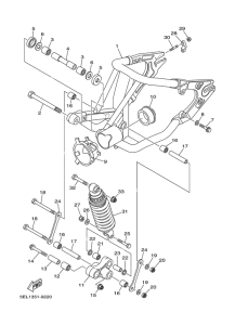 XVS1100A Bras arriere & suspension