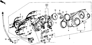  Спидометр + тахометр