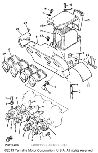 XJ650K Впускная система