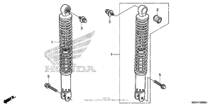 FSC600 (ABS) Задние амортизаторы