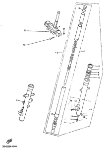 TDR125R Передняя вилка