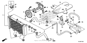 CBR250R Радиатор