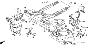 XR250R Swingarm / chain case