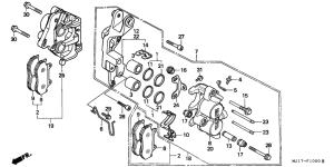CBX750P2 Передний суппорт