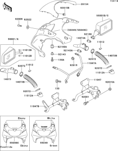 ZX400 Cowling(1 / 2)(zx400-l3)