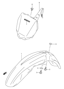 RM250 Переднее крыло