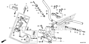 NC700X (DCT) Handlebar + Top Bridge
