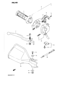 DR650 Right handle switch