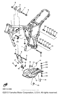 XT600TC (CA ED.) Рама