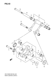 DR-Z125 Втулки заднего рычага