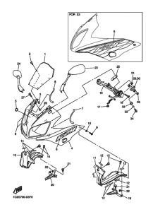 FZS1000 FZS1000T Cowling comp