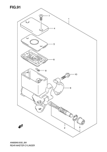 AN650 (ABS) Задний тормозной цилиндр