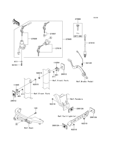 KL650 Замок зажигания