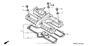 CB750 Крышка головки цилиндров